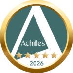 Sustainability Score badge 2026 5 stars Achilles certification logo